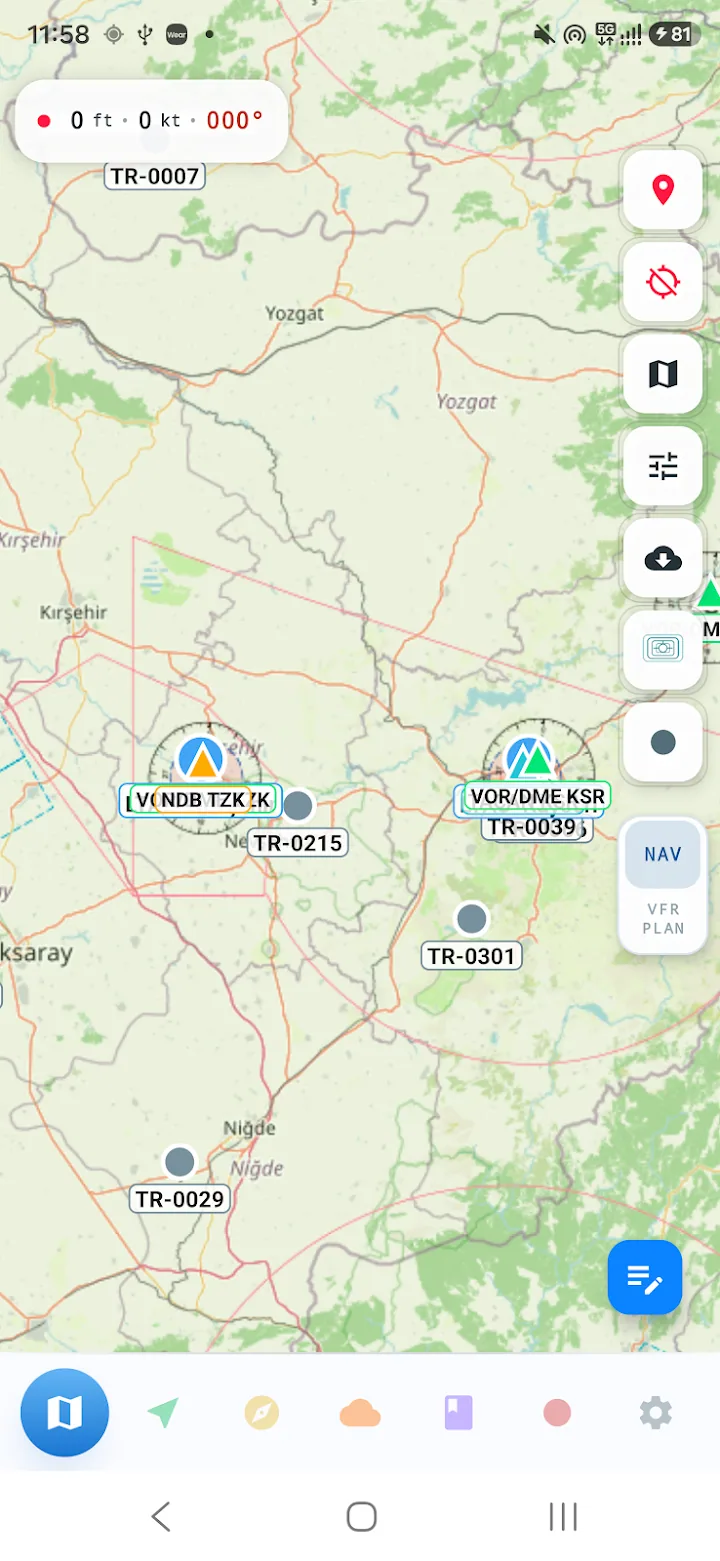 Pilot Navigation Tools — Pilotlar için VFR seyrüsefer araçları
