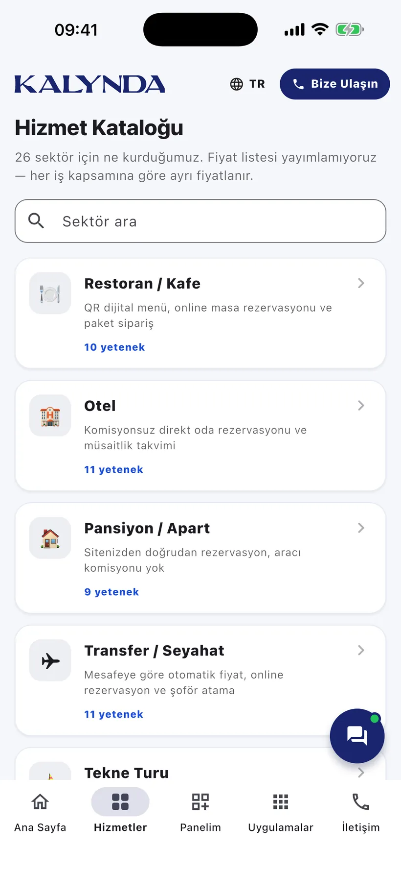 Kalynda — Hizmet kataloğu