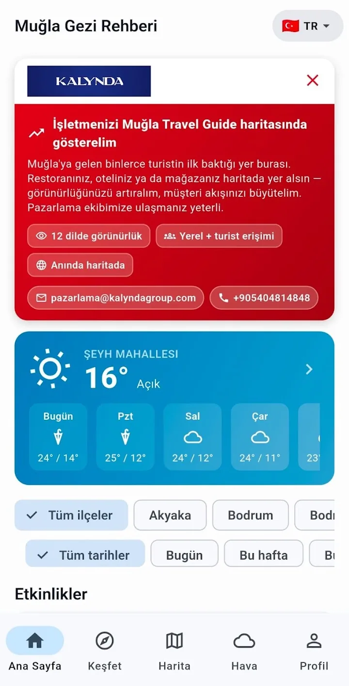 Muğla Gezi Rehberi — Muğla'nın 13 ilçesi için gezi rehberi