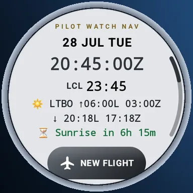 Pilot Watch Navigation Tools — Bileğinizde uçuş kaydı ve seyrüsefer